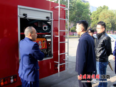 消防車下鄉(xiāng)進(jìn)沅江，鄉(xiāng)鎮(zhèn)消防安全邁新步
